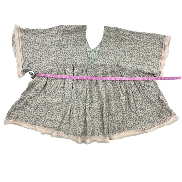 White Birch Leopard Print Babydoll Blouse - Picture 8 of 9